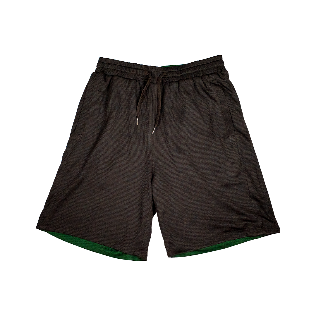 REVERSIBLE SHORTS BROWN/GREEN