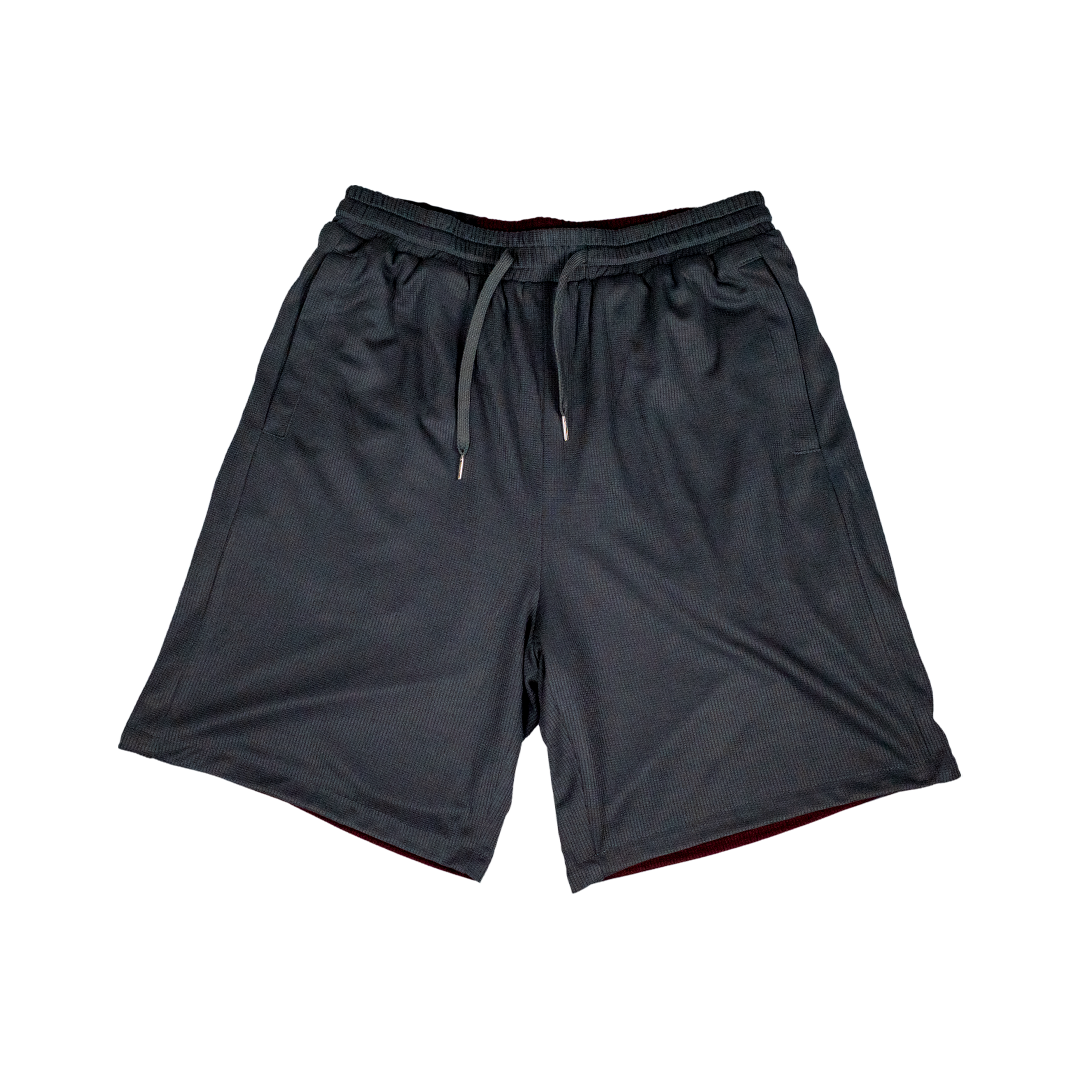 REVERSIBLE SHORTS GREY/RED