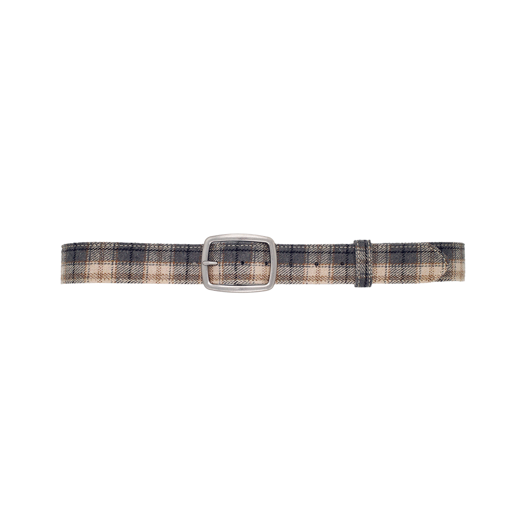 PLAIDBELT BLUE/BEIGE
