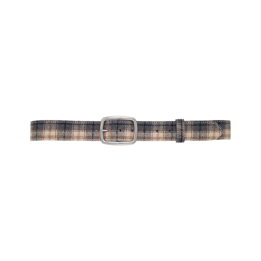 PLAIDBELT BLUE/BEIGE