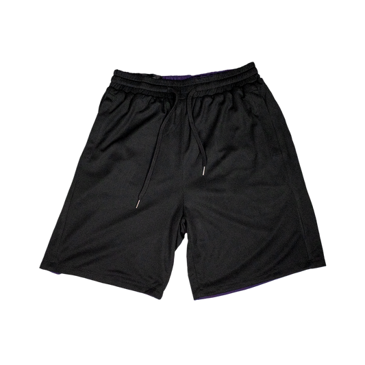 REVERSIBLE SHORTS BLACK/PURPLE