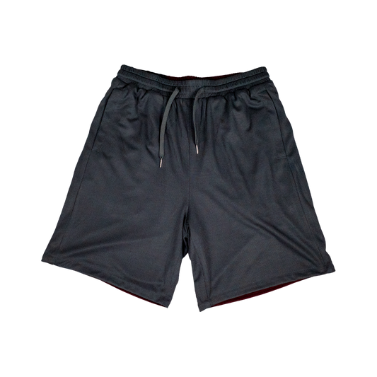 REVERSIBLE SHORTS GREY/RED